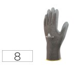 Guantes deltaplus poliester antideslizante lavable especial para manipulacion y manutencion gris talla 8