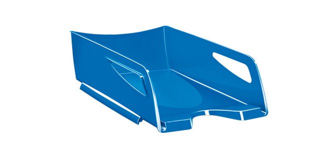 Bandeja sobremesa cep maxi de gran capacidad plastico azul 386x270x115 mm