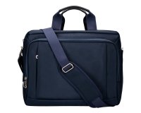 Maletín para portátil 15,5" Q-connect azul 1 asa 1 bolsillo