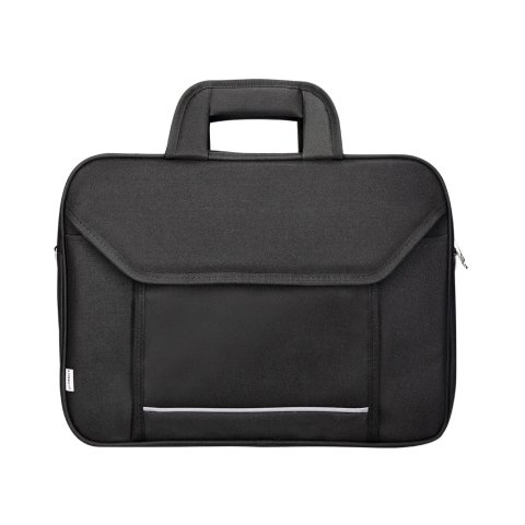 Maletín para portátil 15,4" Q-connect negro 1 asa 2 bolsillos Negro