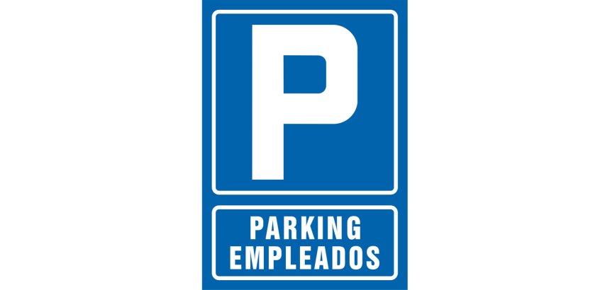 Pictograma syssa señal de parking empleados en pvc 210x297 mm