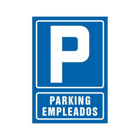 Pictograma syssa señal de parking empleados en pvc 210x297 mm