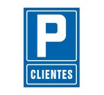 Pictograma syssa señal de parking clientes en pvc 210x297 mm