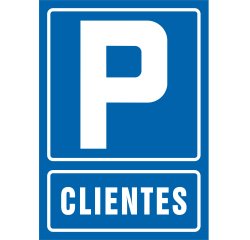 Pictograma syssa señal de parking clientes en pvc 210x297 mm