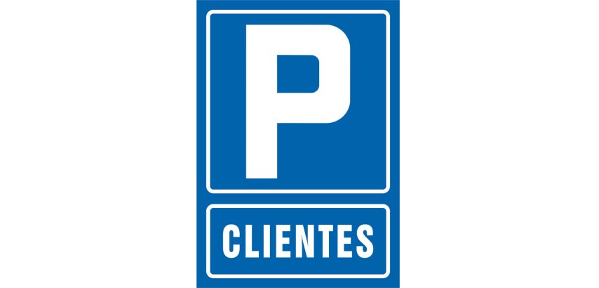 Pictograma syssa señal de parking clientes en pvc 210x297 mm