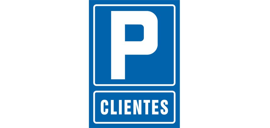 Pictograma syssa señal de parking clientes en pvc 210x297 mm