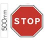 Pictograma syssa señal vial stop en acero galvanizado 500 mm