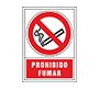 Pictograma syssa señal de prohibicion prohibido fumar en pvc 245x345 mm