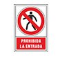 Pictograma syssa señal de prohibicion prohibida la entrada en pvc 245x345 mm