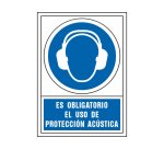 Pictograma syssa señal de obligacion es obligatorio el uso de proteccion acustica en pvc 245x345 mm
