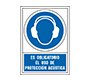Pictograma syssa señal de obligacion es obligatorio el uso de proteccion acustica en pvc 245x345 mm