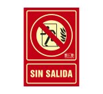 Pictograma syssa señal de no hay salida en pvc fotoluminiscente 210x297 mm