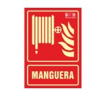 Pictograma syssa señal de manguera en pvc fotoluminiscente 210x297 mm