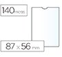 Funda portadocumento esselte plastico transparente 140 micras tamaño 87x56 mm