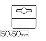 Etiqueta colgador adhesiva djois en pvc 50x50 mm pack de 1000 unidades