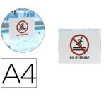 Funda autoadhesiva 3l office resistente al agua din a4 pack de 10 unidades