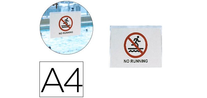 Funda autoadhesiva 3l office resistente al agua din a4 pack de 10 unidades