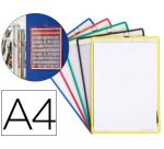Funda para colgar djois din a4 anilla metalica ideal para pizarras de corcho pack de 5 unidades colores surtidos