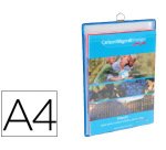 Funda para colgar djois din a4 anilla metalica formato vertical pack de 5 5 unidades color azul