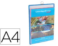 Funda para colgar djois din a4 anilla metalica formato vertical pack de 5 5 unidades color azul