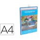 Funda para colgar djois din a4 anilla metalica formato vertical pack de 5 5 unidades color azul