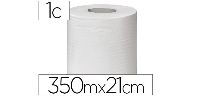 Papel secamanos buga 35x21cm reciclado 1 capa 43 g/m2 350 m