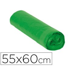 Bolsas de basura Verdes con Autocierre 30 micras 23L - Rollo de 15 bolsas 