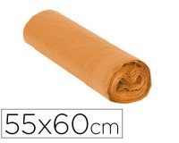 Bolsas de basura Naranja con Autocierre 30 micras 23L - Rollo de 15 bolsas