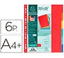 Separadores Exacompta Nature Future cartulina lustrada 225 grs 6 posiciones - A4 maxi