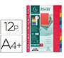 Separadores Exacompta Nature Future cartula lustrada 225g 12 posiciones - A4 maxi