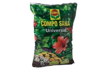 Sustrato compo universal para plantas de interior y exterior saco de 5 litros