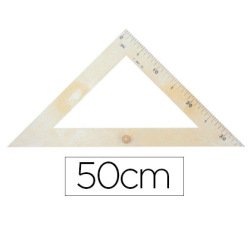Escuadra para encerado faibo plastico imitacion madera 50 cm
