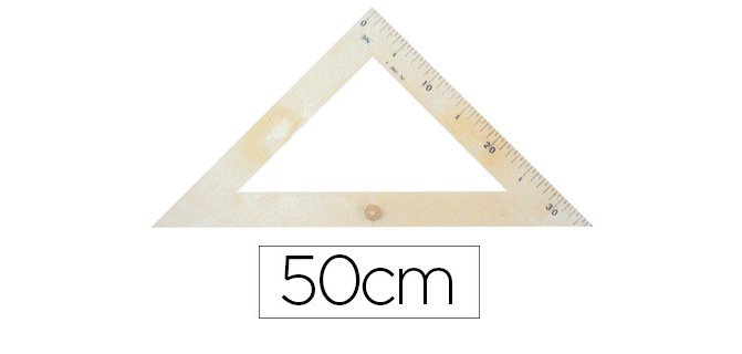 Escuadra para encerado faibo plastico imitacion madera 30 cm