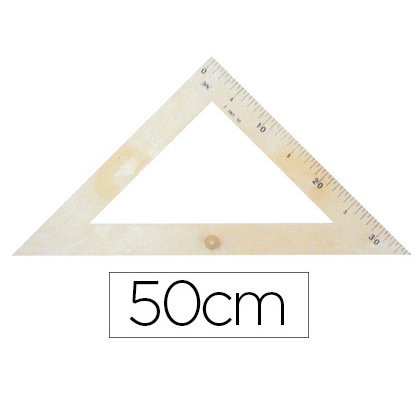 Escuadra para encerado faibo plastico imitacion madera 30 cm