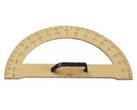 Semicirculo para encerado faibo plastico imitacion madera 33,4 cm