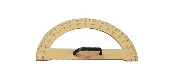 Semicirculo para encerado faibo plastico imitacion madera 33,4 cm