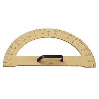 Semicirculo para encerado faibo plastico imitacion madera 33,4 cm