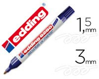 Rotulador edding marcador de seguridad visible bajo la luz ultravioleta punta redonda 1,5 mm