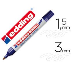 Rotulador edding marcador de seguridad visible bajo la luz ultravioleta punta redonda 1,5 mm