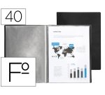 Carpeta liderpapel escaparate fundas pvc folio negro