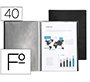 Carpeta liderpapel escaparate fundas pvc folio negro