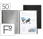 Carpeta liderpapel escaparate fundas pvc folio negro