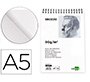 Bloc dibujo liderpapel esbozos espiral a5 148x210 mm 100 hojas 90 g sin recuadro