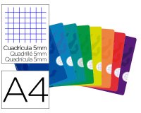 Libreta escolar oxford openflex tapa flexible optik paper 48 hojas din a4 cuadro 5 mm colores surtidos