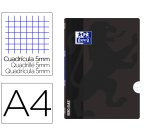 Libreta escolar oxford openflex tapa flexible optik paper 48 hojas din a4 cuadro 5 mm color negro