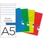 Libreta escolar oxford openflex tapa flexible optik paper 48 hojas din a5 rayado horizontal colores surtidos