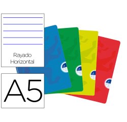 Libreta escolar oxford openflex tapa flexible optik paper 48 hojas din a5 rayado horizontal colores surtidos