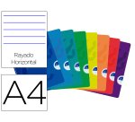 Libreta escolar oxford openflex tapa flexible optik paper 48 hojas din a4 rayado horizontal colores surtidos