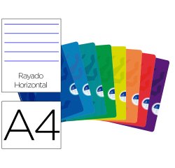 Libreta escolar oxford openflex tapa flexible optik paper 48 hojas din a4 rayado horizontal colores surtidos