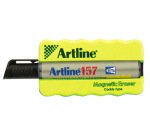 Borrador artline pizarra blanca magnetico con rotulador ek-157 negro
